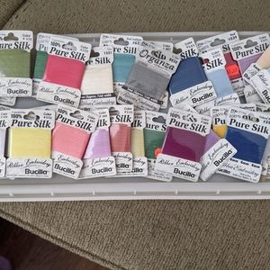 Lot of 33 Bucilla Pure Silk for Ribbon Embroidery